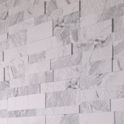 Oswald White Split Face Matt Porcelain Wall 150x610mm